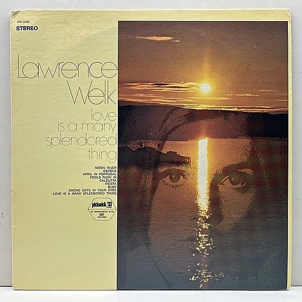 レコードメイン画像：【アップテンポのシャンペン･ミュージック集】良好!! USオリジナル LAWRENCE WELK Love Is A Many Splendored Thing パーティーラウンジ