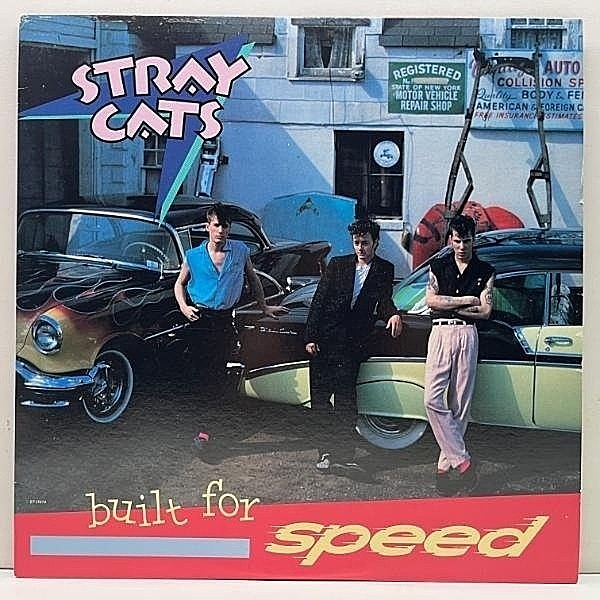 レコードメイン画像：レアな美品!! USオリジナル STRAY CATS Built For Speed ('82 EMI America) ストレイ・キャッツ 初の米国進出アルバム ネオロカ名盤 米 LP