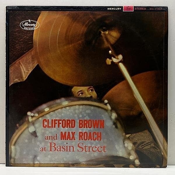 レコードメイン画像：十分概ね良好!! 深溝 FBペラジャケ CLIFFORD BROWN And MAX ROACH At Basin Street (EmArcy MG 36070／SM-7180) Sonny Rollins