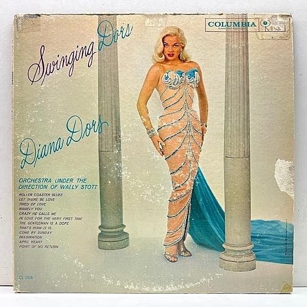 レコードメイン画像：プロモ 美盤!! 1Aマト MONO 6eye 深溝 USオリジナル DIANA DORS Swinging Dors ('60 Columbia) 女優ダイアナ・ドース、唯一のアルバム