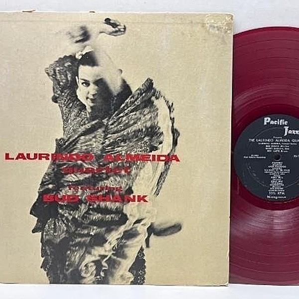 レコードメイン画像：Rare!!【1st 赤盤 FLAT】オリジナル LAURINDO ALMEIDA QUARTET Featuring Bud Shank (Pacific Jazz 1204) w/ Harry Babasin, Roy Harte