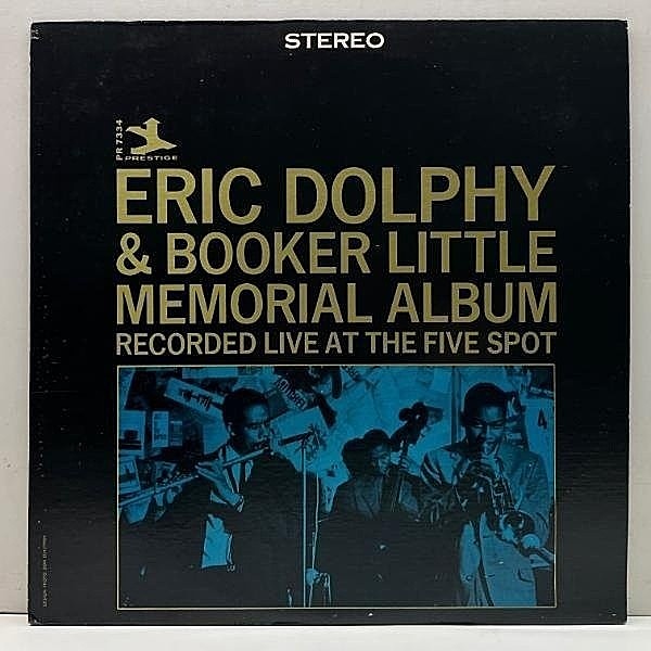 レコードメイン画像：美盤!! USプレス ERIC DOLPHY & BOOKER LITTLE Memorial Album - Live At The Five Spot (Prestige PR 7334) Early 70s ライム Mal Waldron