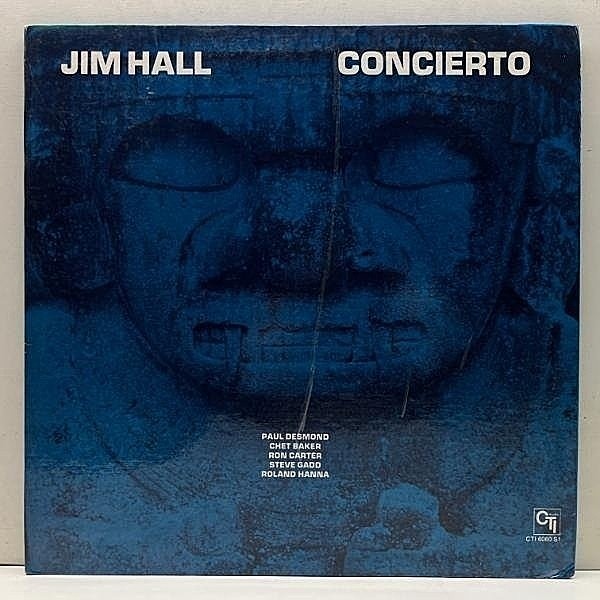 レコードメイン画像：USオリジナル VANGELDER刻印 GFコート JIM HALL Concierto (CTI) ジム・ホール アランフェス協奏曲 w/ CHET BAKER, PAUL DESMOND