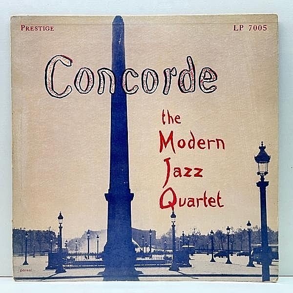 レコードメイン画像：Rare!! オリジナル【FLAT, NYC, ピンク背景, 額縁ジャケ】MODERN JAZZ QUARTET Concorde ('55 Prestige 7005) w/MILT JACKSON, JOHN LEWIS