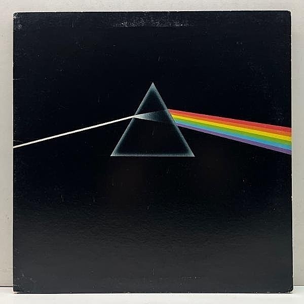 レコードメイン画像：良好盤!! 内溝ラベ 手書きWly刻印 USオリジナル PINK FLOYD The Dark Side Of The Moon ('73 Harvest) ステッカー2種 ピンクフロイド 狂気