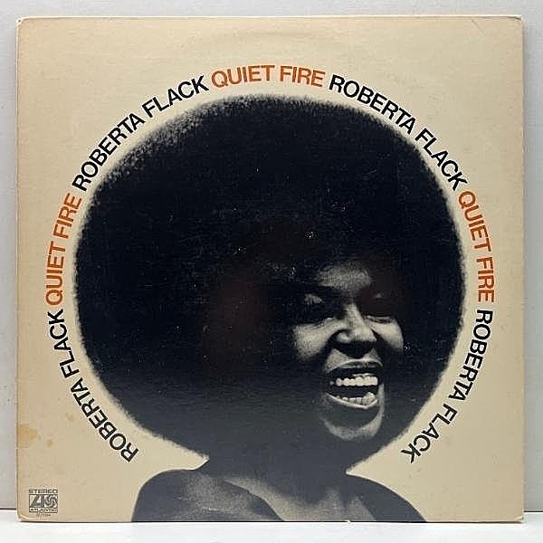 レコードメイン画像：USオリジナル 初版 BROADWAYアド ROBERTA FLACK Quiet Fire ('71 Atlantic) 明日に架ける橋 カヴァーほか ロバータ・フラック 米 初回 LP