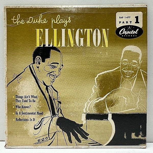 レコードメイン画像：【エリントンのトリオ演奏・人気盤】USオリジナル 45回転 EP 原盤 DUKE ELLINGTON The Duke Plays Ellington Part 1 ('54 Capitol) 4曲収録