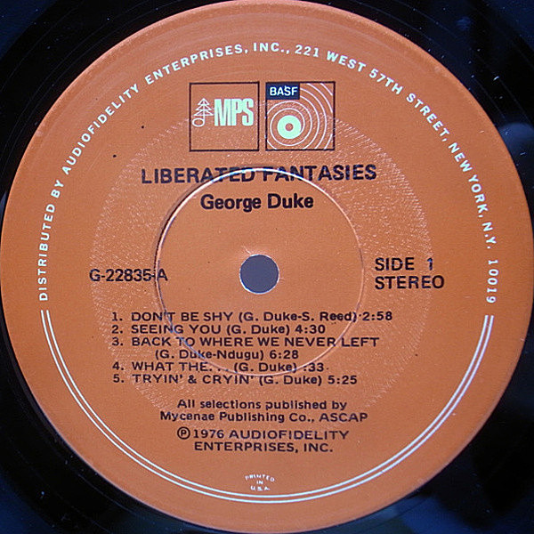 GEORGE DUKE / LIberated Fantasies (LP) / MPS | WAXPEND RECORDS