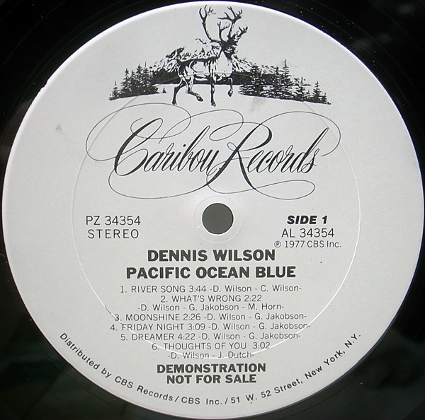 DENNIS WILSON / Pacific Ocean Blue (LP) / Caribou | WAXPEND RECORDS