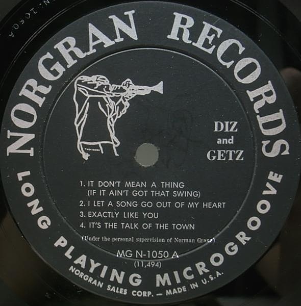 DIZZY GILLESPIE / STAN GETZ / Diz and Getz (LP) / Norgran