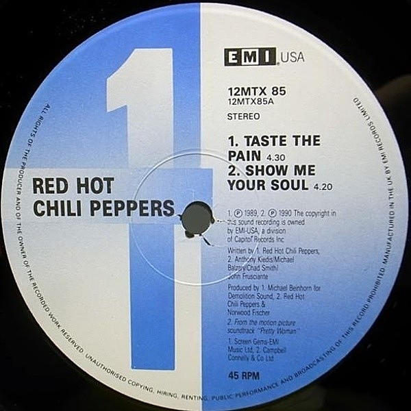 RED HOT CHILI PEPPERS / Taste The Pain (12) / EMI | WAXPEND RECORDS