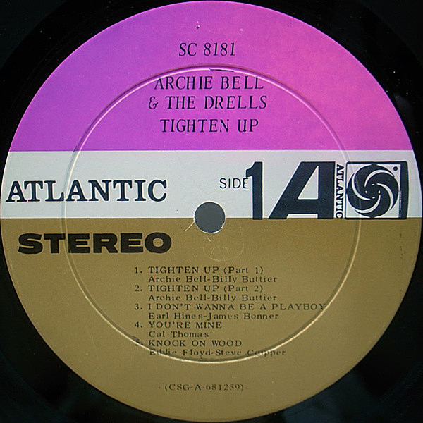 ARCHIE BELL & THE DRELLS / Tighten Up (LP) / Atlantic | WAXPEND 