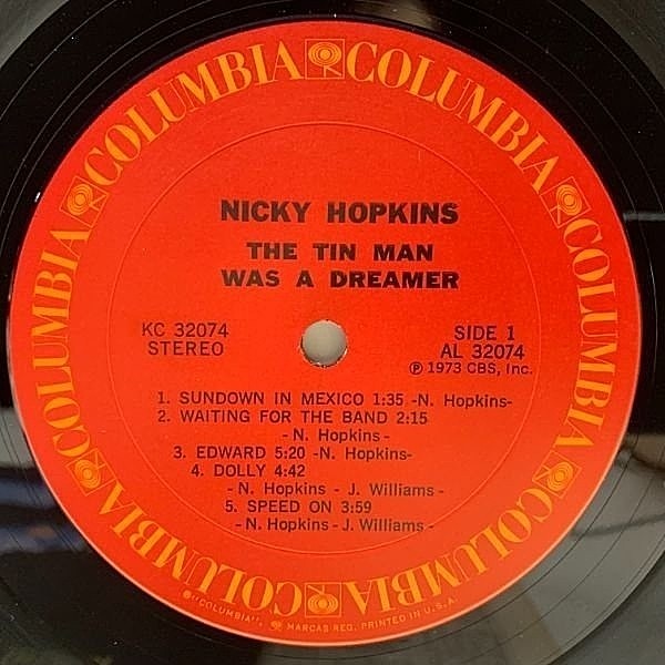 NICKY HOPKINS / The Tin Man Was A Dreamer (LP) / Columbia 