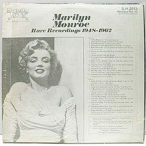 MARILYN MONROE / Rare Recordings 1948-1962 (LP) / Sandy Hook