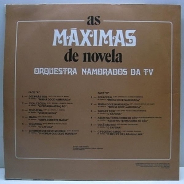 Orquestra Namorados Da Tv / As Maximas De Novela (LP) / Cid | WAXPEND  RECORDS