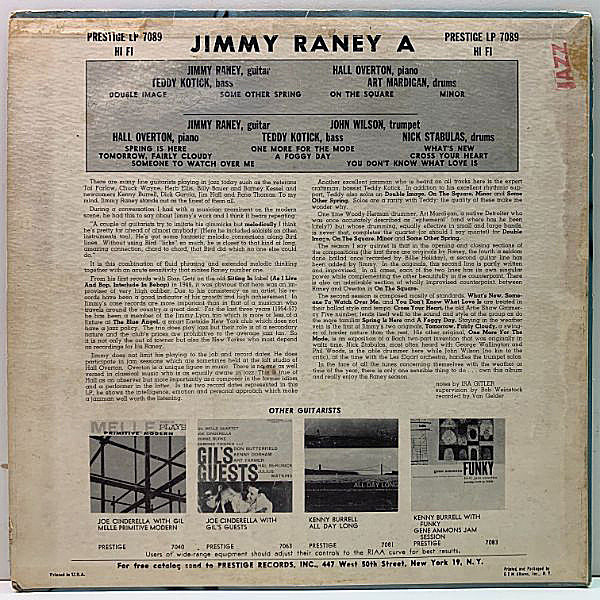 JIMMY RANEY / A (LP) / Prestige | WAXPEND RECORDS