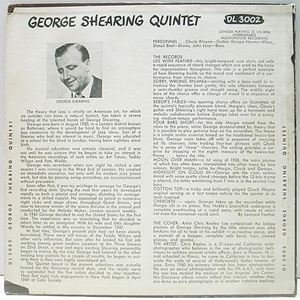 GEORGE SHEARING / George Shearing Quintet (10) / Discovery | WAXPEND RECORDS