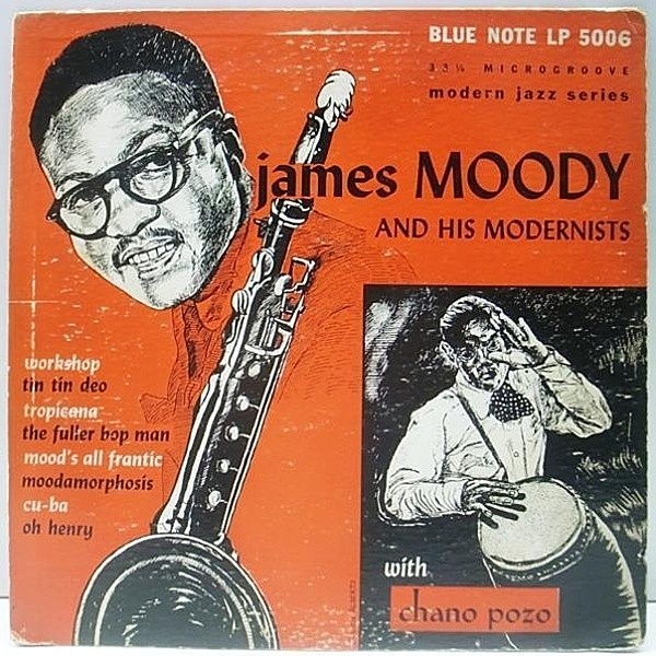 レコードメイン画像：レア 10インチ LEX 額縁 FLAT 完全オリジナル JAMES MOODY And His Modernists (Blue Note BLP 5006) Dave Burns, Ernie Henry 他