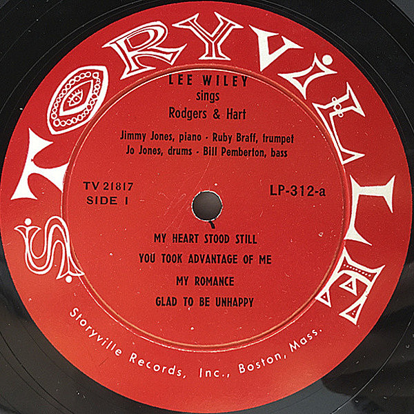 LEE WILEY / Sings Rodgers & Hart (10) / Storyville | WAXPEND RECORDS