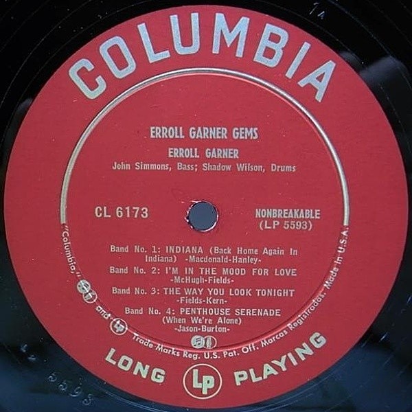 ERROLL GARNER / Erroll Garner Gems (10) / Columbia | WAXPEND RECORDS