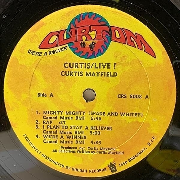 CURTIS MAYFIELD / Curtis / Live! (LP) / Curtom | WAXPEND RECORDS