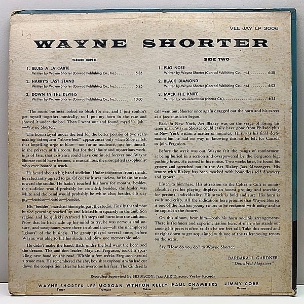 WAYNE SHORTER / Introducing (LP) / Vee Jay | WAXPEND RECORDS