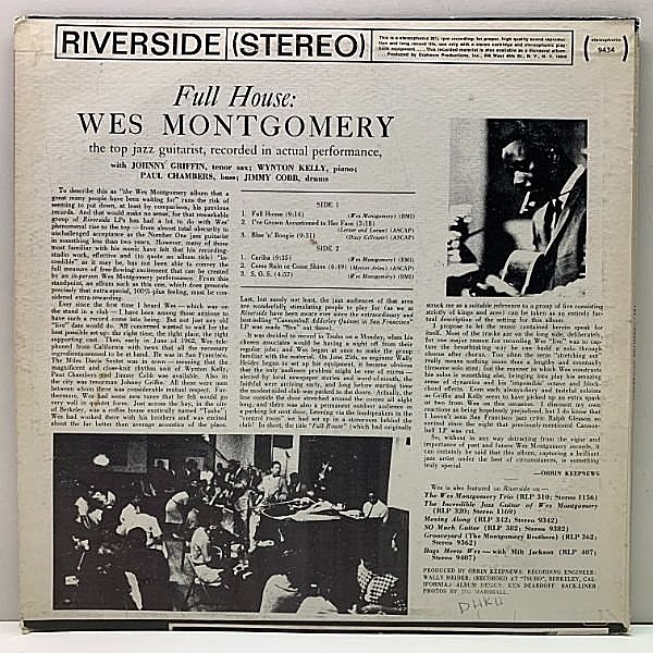 WES MONTGOMERY / Full House (LP) / Riverside | WAXPEND RECORDS