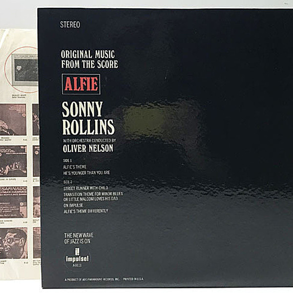 SONNY ROLLINS / Alfie (LP) / Impulse | WAXPEND RECORDS