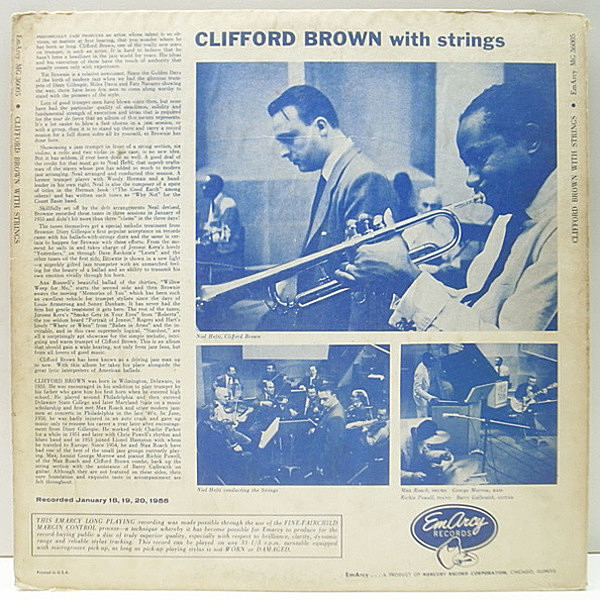 CLIFFORD BROWN / With Strings (LP) / EmArcy | WAXPEND RECORDS