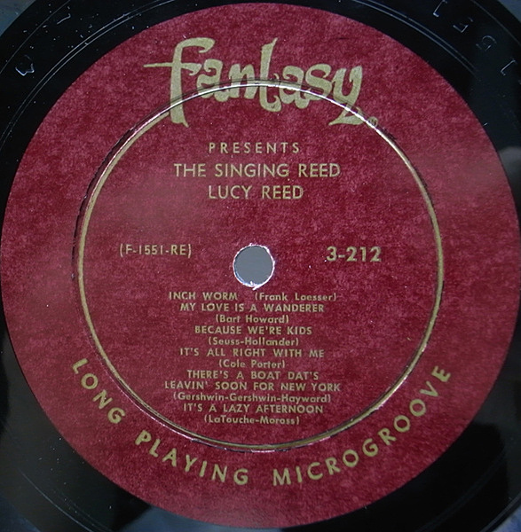 LUCY REED / The Singing Reed (LP) / Fantasy | WAXPEND RECORDS