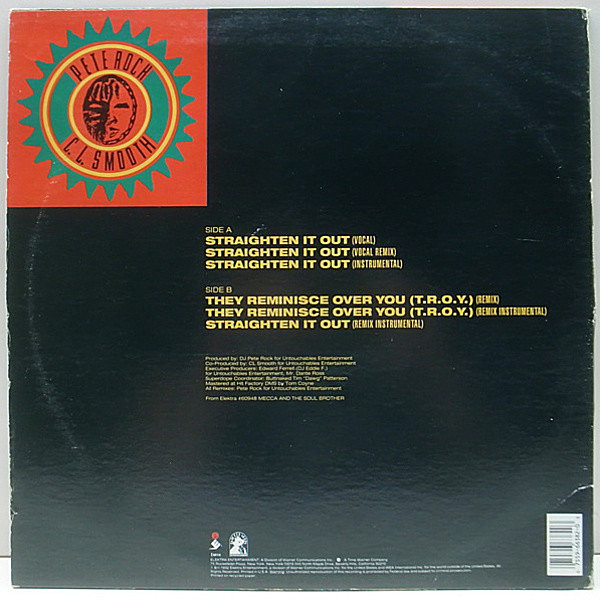 PETE ROCK & C.L.SMOOTH / Straighten It Out (12) / Elektra ...