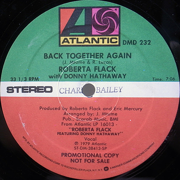 ROBERTA FLACK / DONNY HATHAWAY / Back Together Again (12 
