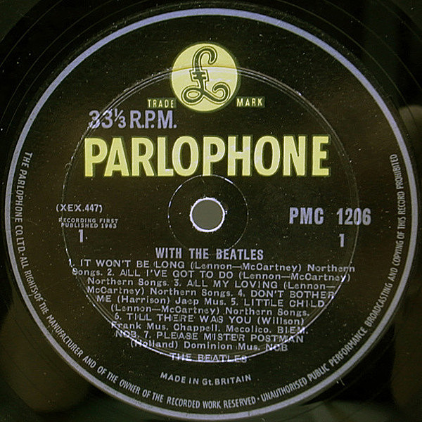 BEATLES / With The Beatles (LP) / Parlophone | WAXPEND RECORDS