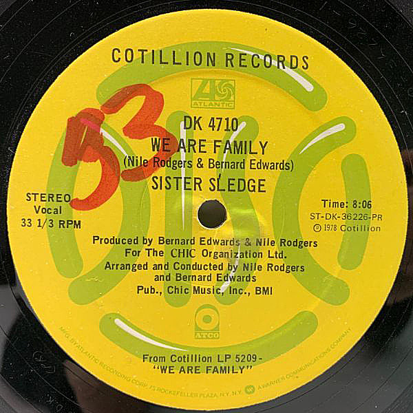 SISTER SLEDGE / He's The Greatest Dancer / We Are Family (12