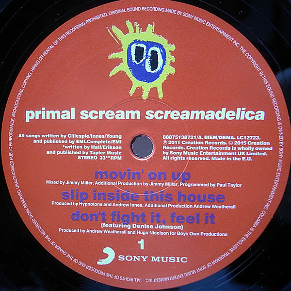 PRIMAL SCREAM / Screamadelica (LP) / Sony | WAXPEND RECORDS