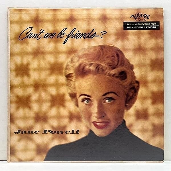 レコードメイン画像：良好盤!! MONO 初版 橙ラベ 深溝 USオリジナル JANE POWELL Can't We Be Friends? ('56 Verve) ジェーン・パウエル 屈指の人気アルバム