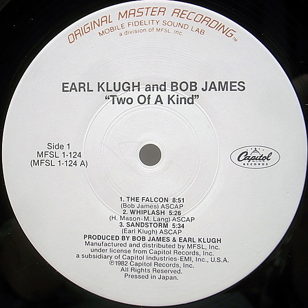 EARL KLUGH / BOB JAMES / Two Of A Kind (LP) / MFSL | WAXPEND RECORDS