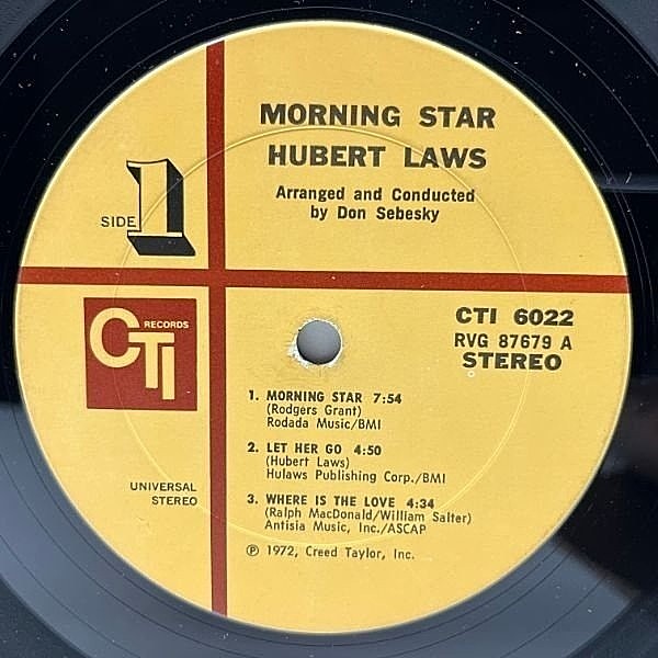 HUBERT LAWS / Morning Star (LP) / CTI | WAXPEND RECORDS