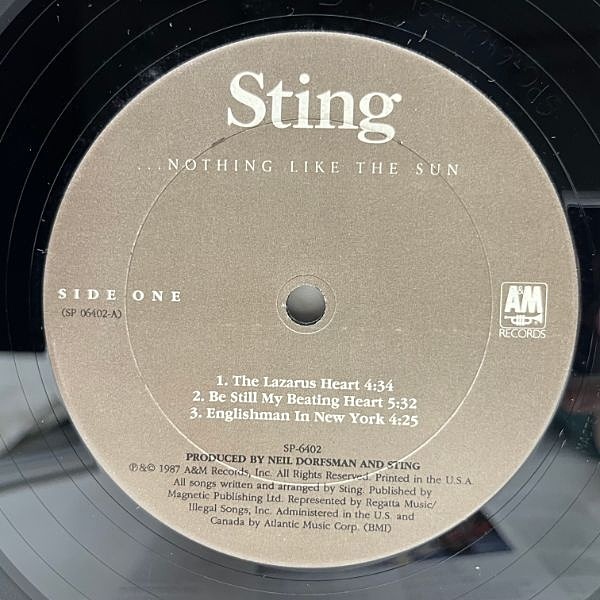 STING / Nothing Like The Sun (LP) / A&M | WAXPEND RECORDS