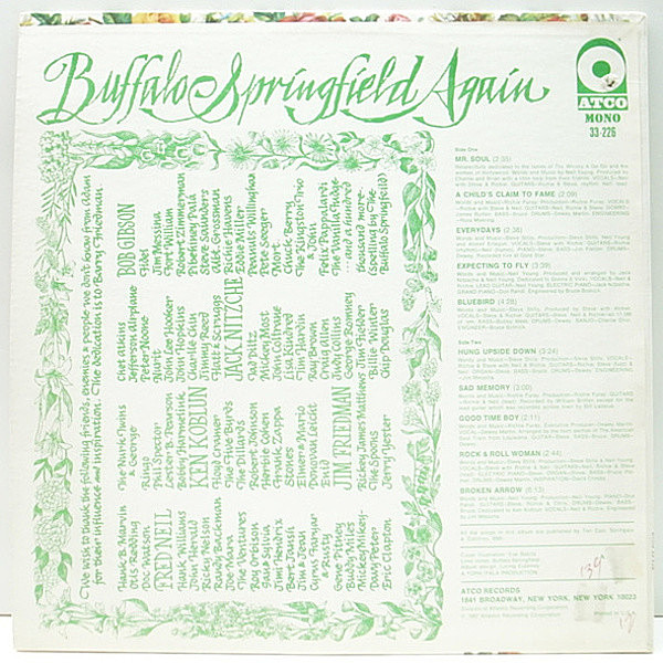 BUFFALO SPRINGFIELD / Buffalo Springfield Again (LP) / Atco