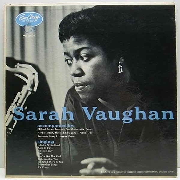 レコードメイン画像：完オリ!! 銀縁 大ドラ YMG 青バック / SARAH VAUGHAN S.T. 36004