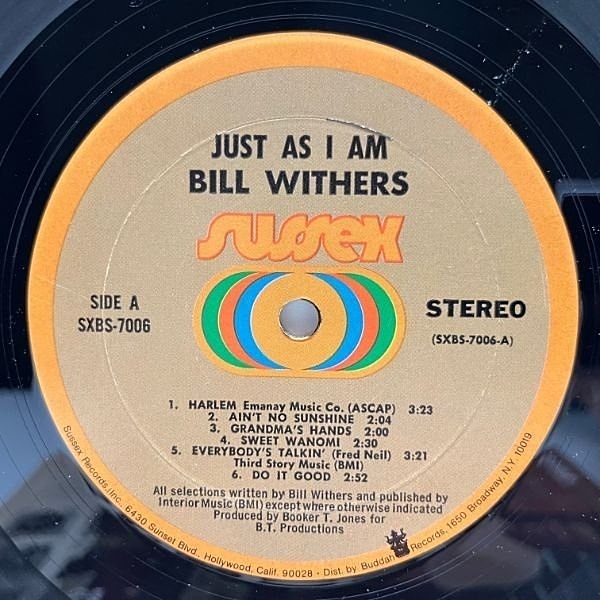 BILL WITHERS / Just As I Am (LP) / Sussex | WAXPEND RECORDS