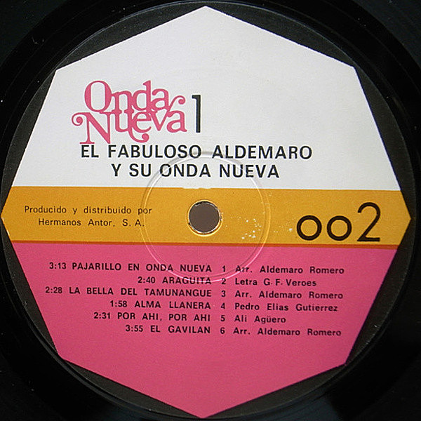 ALDEMARO ROMERO / El Fabuloso Aldemaro Y Su Onda Nueva (LP) / Onda