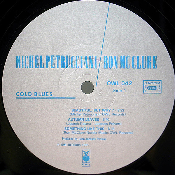 MICHEL PETRUCCIANI / RON McCLURE / Cold Blues (LP) / Owl | WAXPEND RECORDS