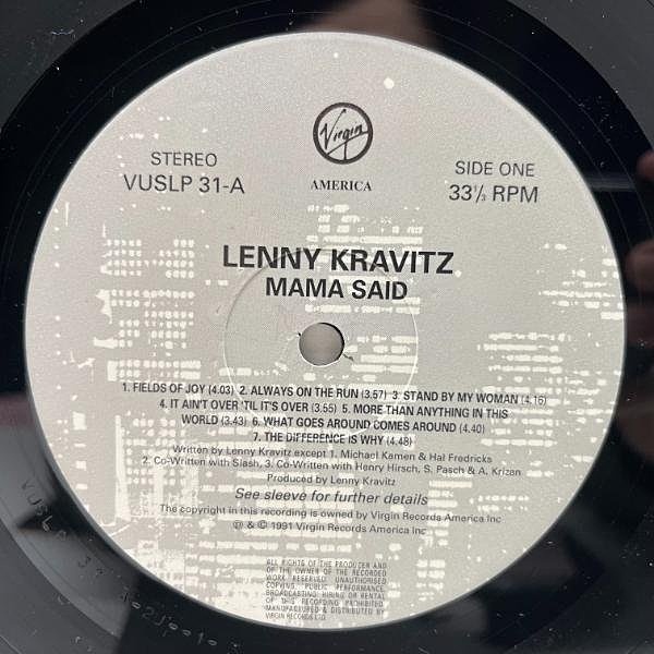 LENNY KRAVITZ / Mama Said (LP) / Virgin | WAXPEND RECORDS