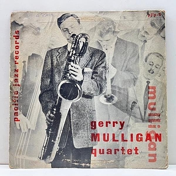 レコードメイン画像：良好盤!! 10'' FLAT 米オリジ GERRY MULLIGAN QUARTET ('53 Pacific Jazz PJ-5) CHET BAKERを迎えてのピアノレス・カルテット 大名盤