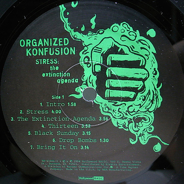 ORGANIZED KONFUSION / Stress (LP) / Hollywood BASIC | WAXPEND RECORDS