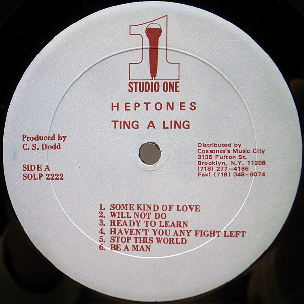 HEPTONES / Ting A Ling (LP) / Studio One | WAXPEND RECORDS