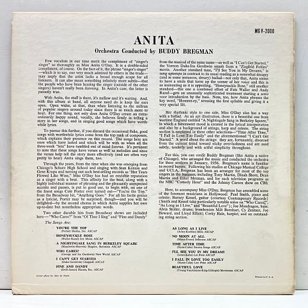 ANITA O'DAY / Anita (LP) / Verve | WAXPEND RECORDS