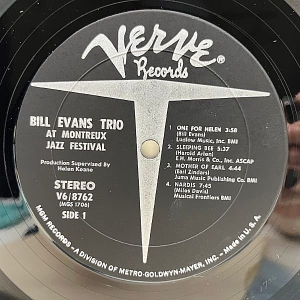 BILL EVANS / At The Montreux Jazz Festival (LP) / Verve | WAXPEND RECORDS